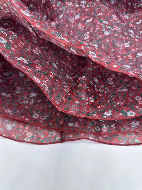 Selkie Floral Puff Sleeve Mini Dress Lightweight Romantic Cottagecore - Picture 6 of 8